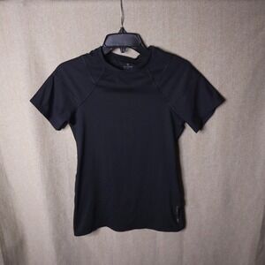 Tommie Copper Shirt Womens L Shoulder Support Short Sleeve Compression‎ Black